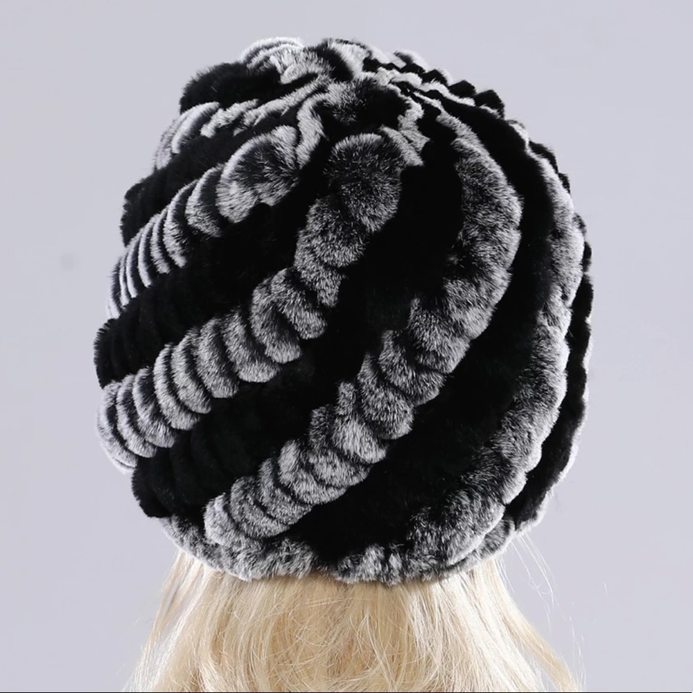 Rex Rabbit Fur beanie - Picture 4 of 5
